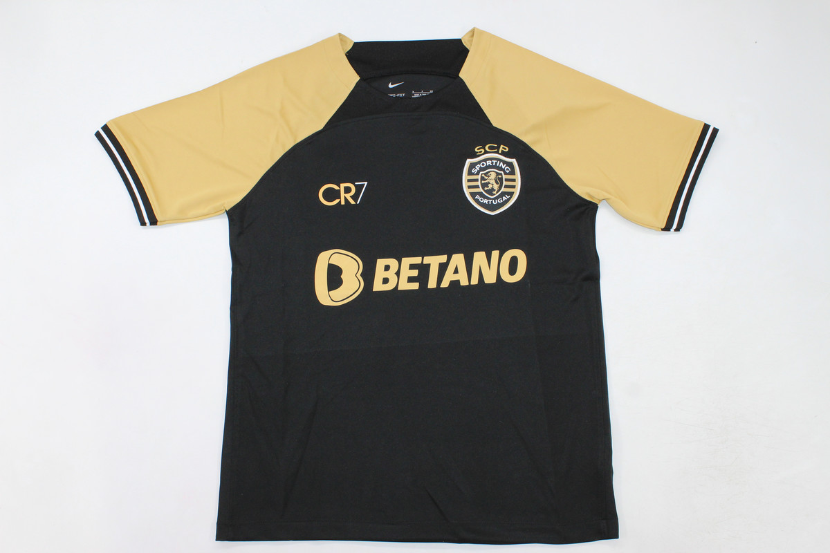 AAA Quality Sporting Lisbon 23/24 Third Black Soccer Jersey